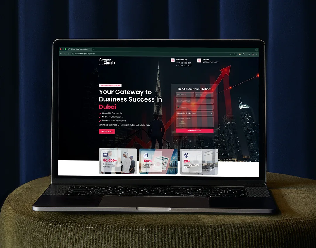 Avenue Classic Landing page Cover image