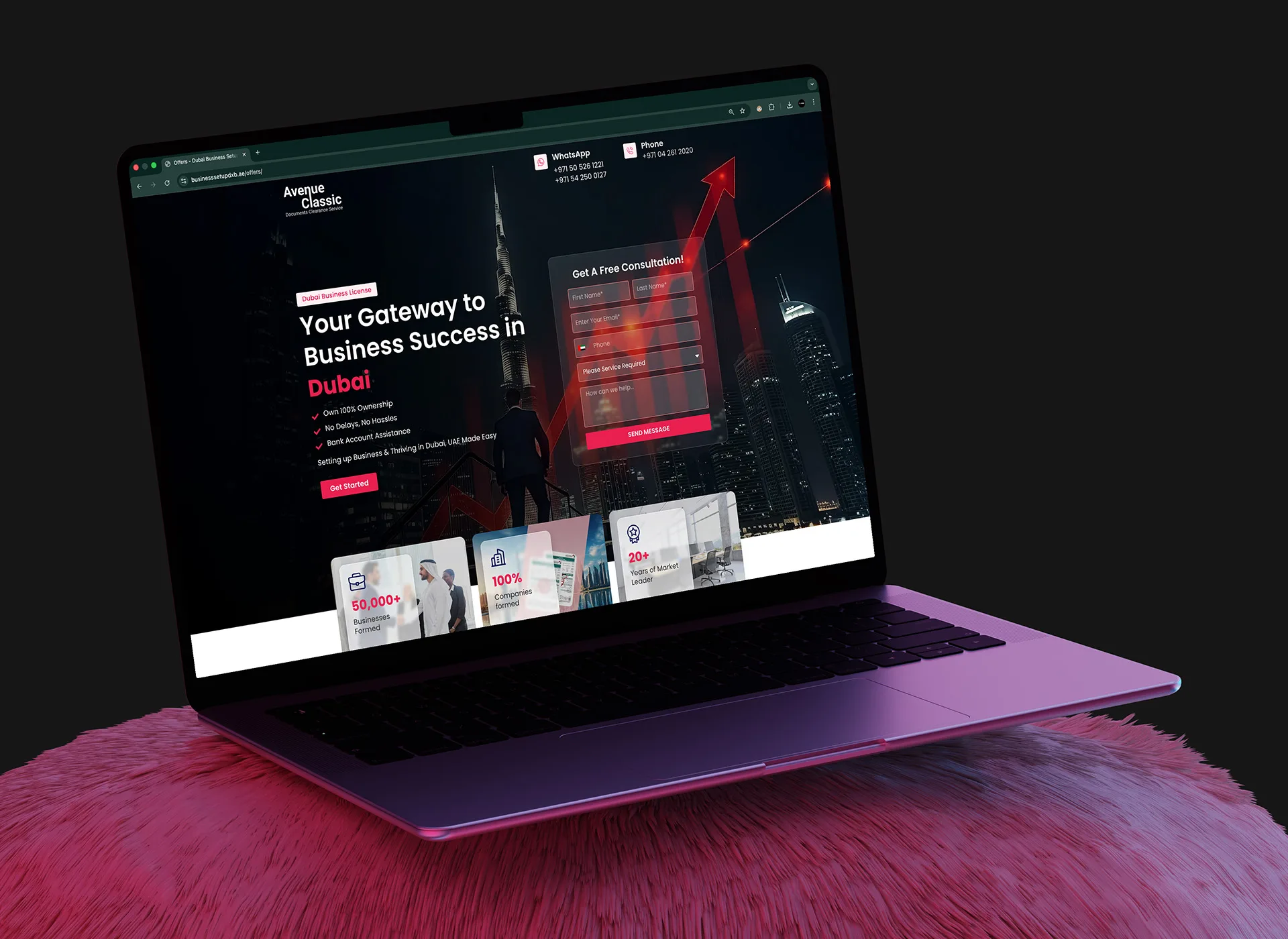 Avenue Classic Landing page Preview 1