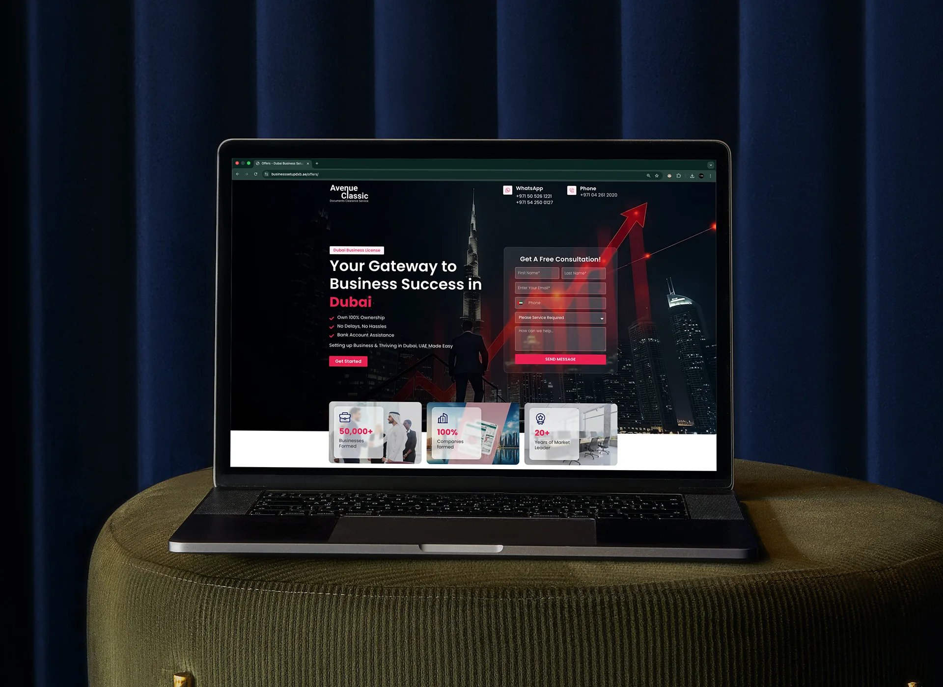 Avenue Classic Landing page Preview 3