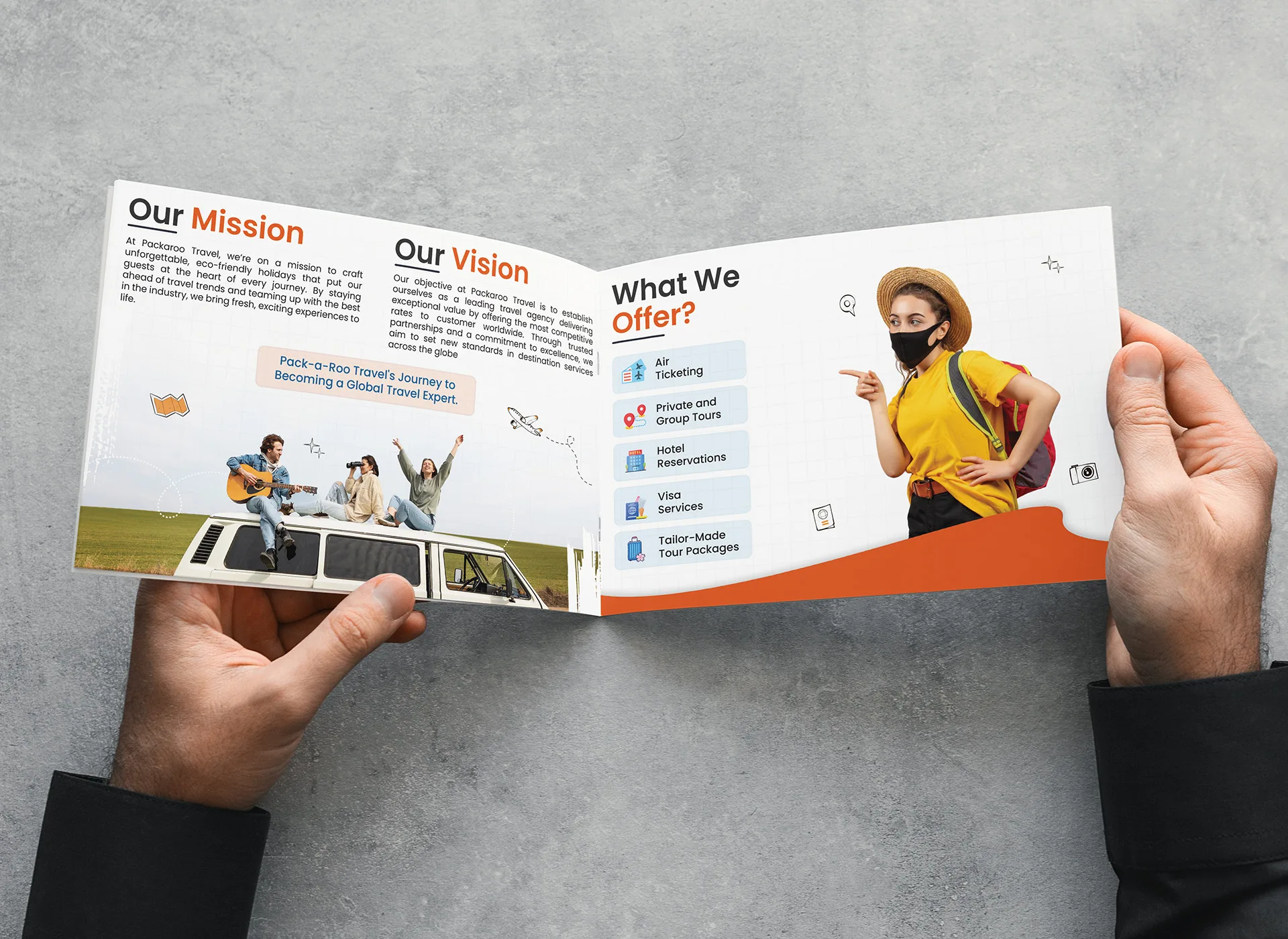 Pack a roo Brochure second and third page
