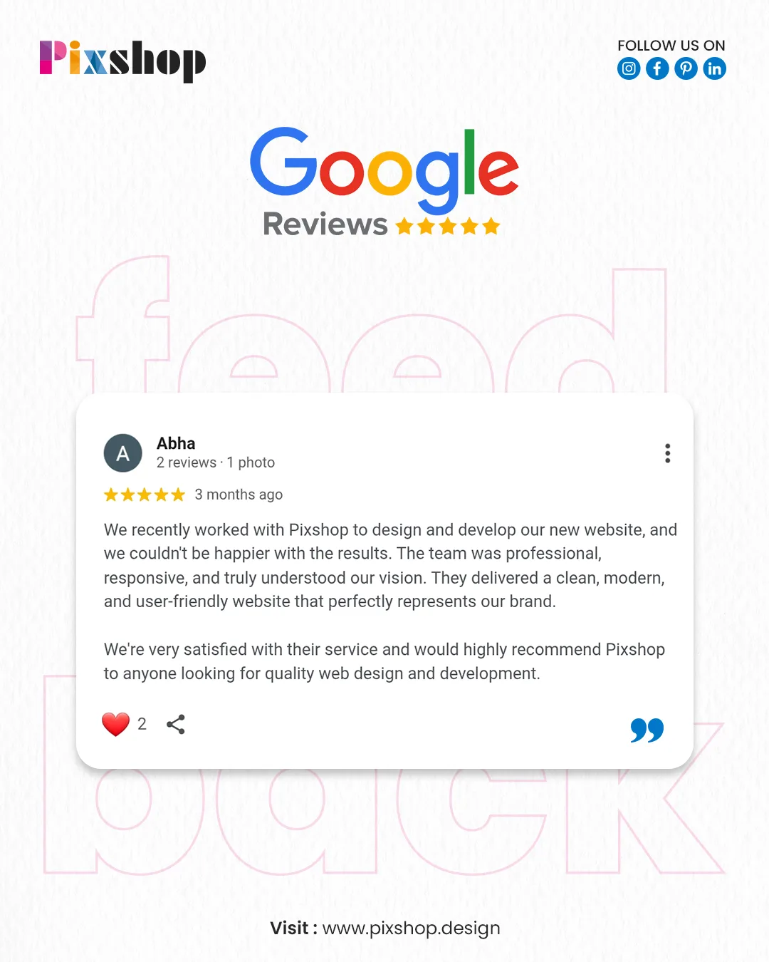 Google Review from Abha